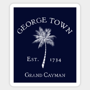 George Town Grand Cayman Islands Vintage Palm Sticker